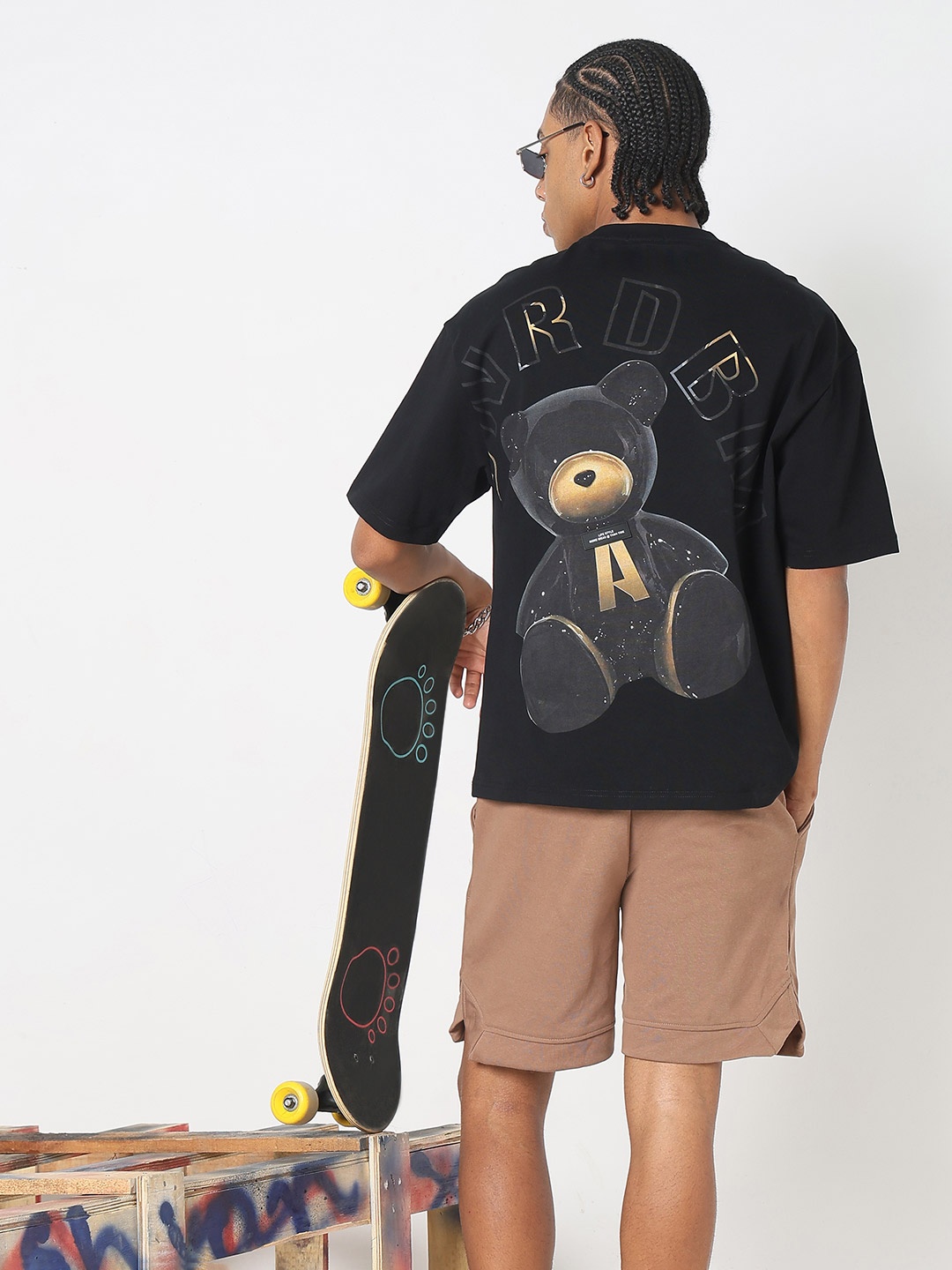 

SHOWOFF Men Printed T-shirt, Black