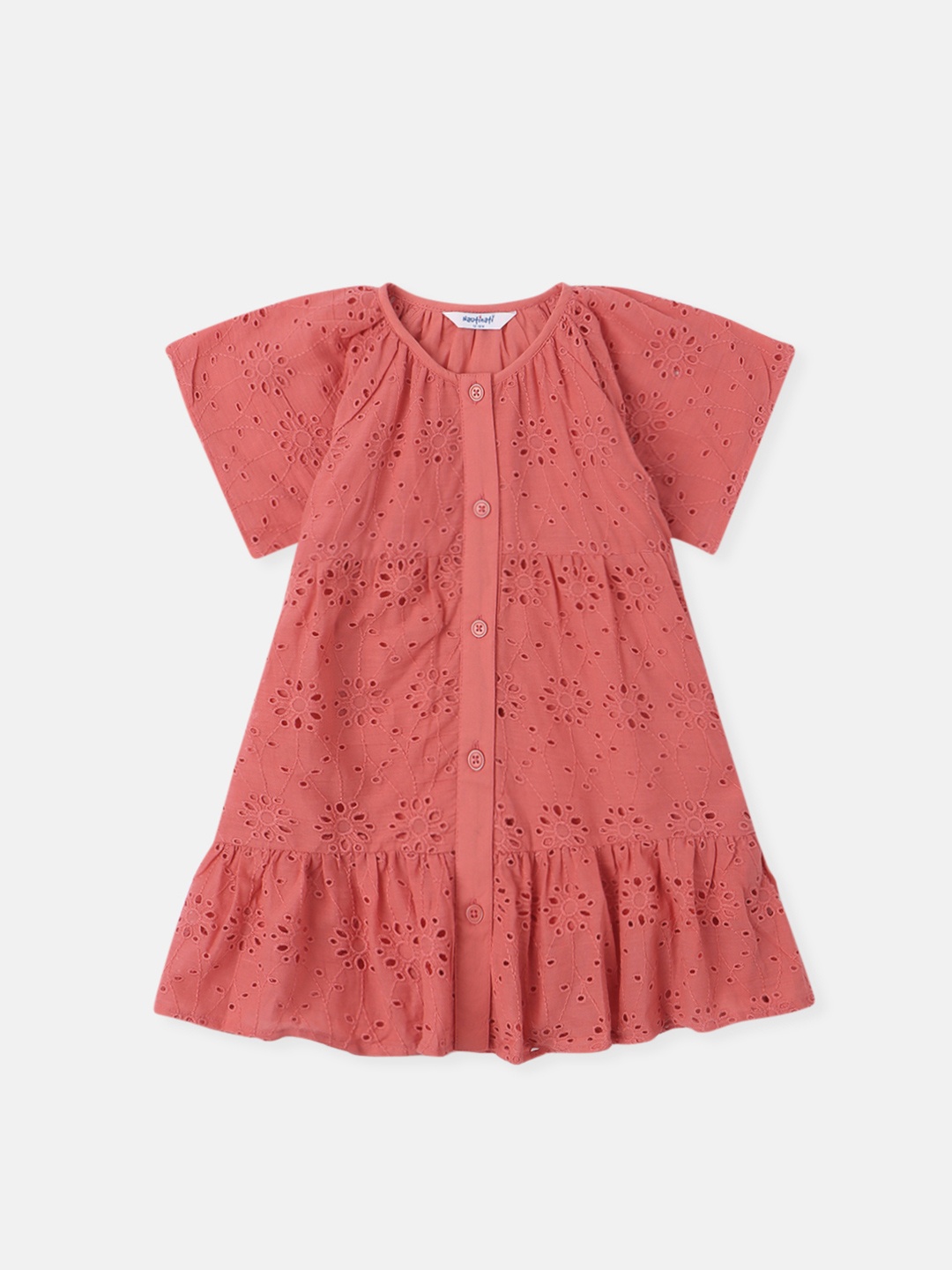 

Nauti Nati Cape Sleeve Shirt Dress, Coral