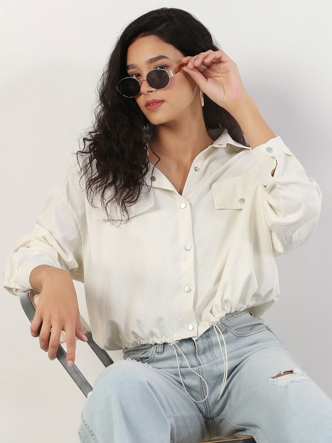 

SHOWOFF Women Lightweight Tailored Jacket, Cream