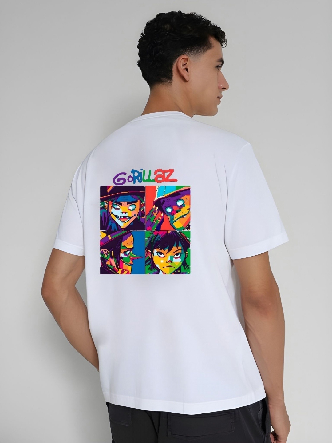 

THE BEETEL HOUSE Men Drop-Shoulder Sleeves T-shirt, White