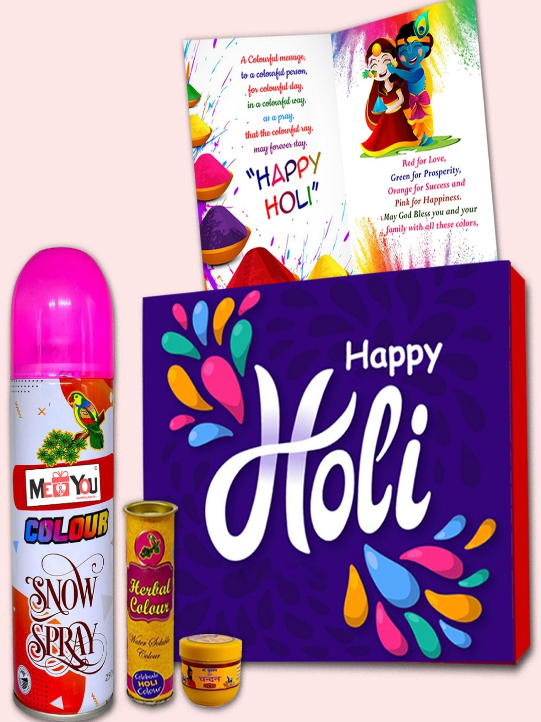 

ME & YOU Purple & Pink Holi Festival Gift Hampers