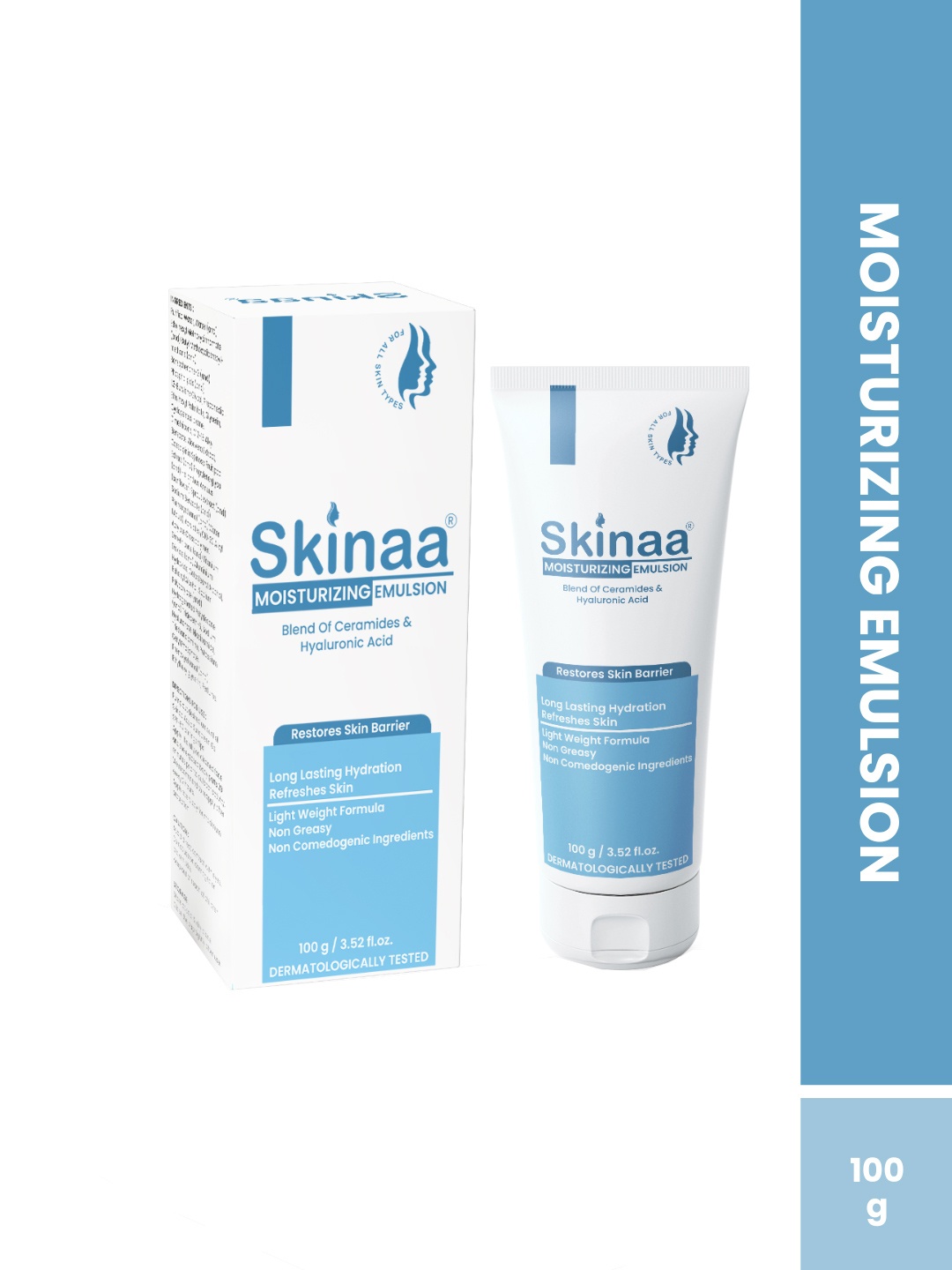 

Skinaa Moisturizing Emulsion With Ceramides & Hyaluronic Acid - 100 g, White