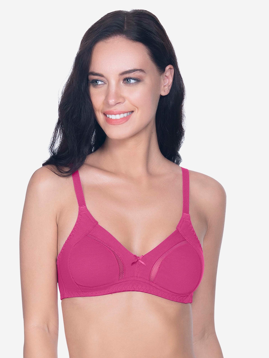 

Amante Solid Non Padded Wirefree Perfect Poise Super Support Bra - BRA10412, Purple