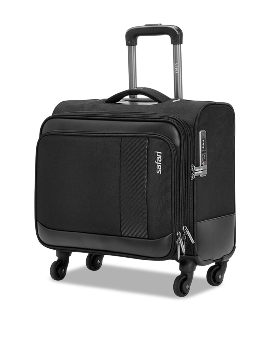 

Safari Select Ascent Soft-Sided Cabin Trolley Bag, Black