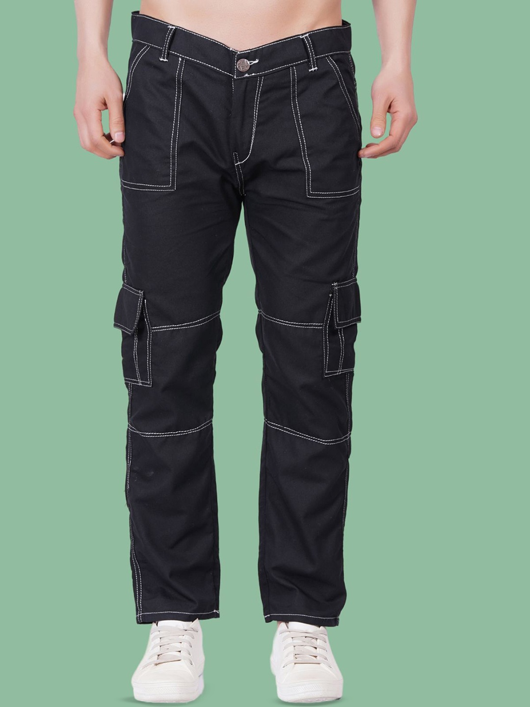 

COMFITS Men Classic Jogger Low Distress Jeans, Black