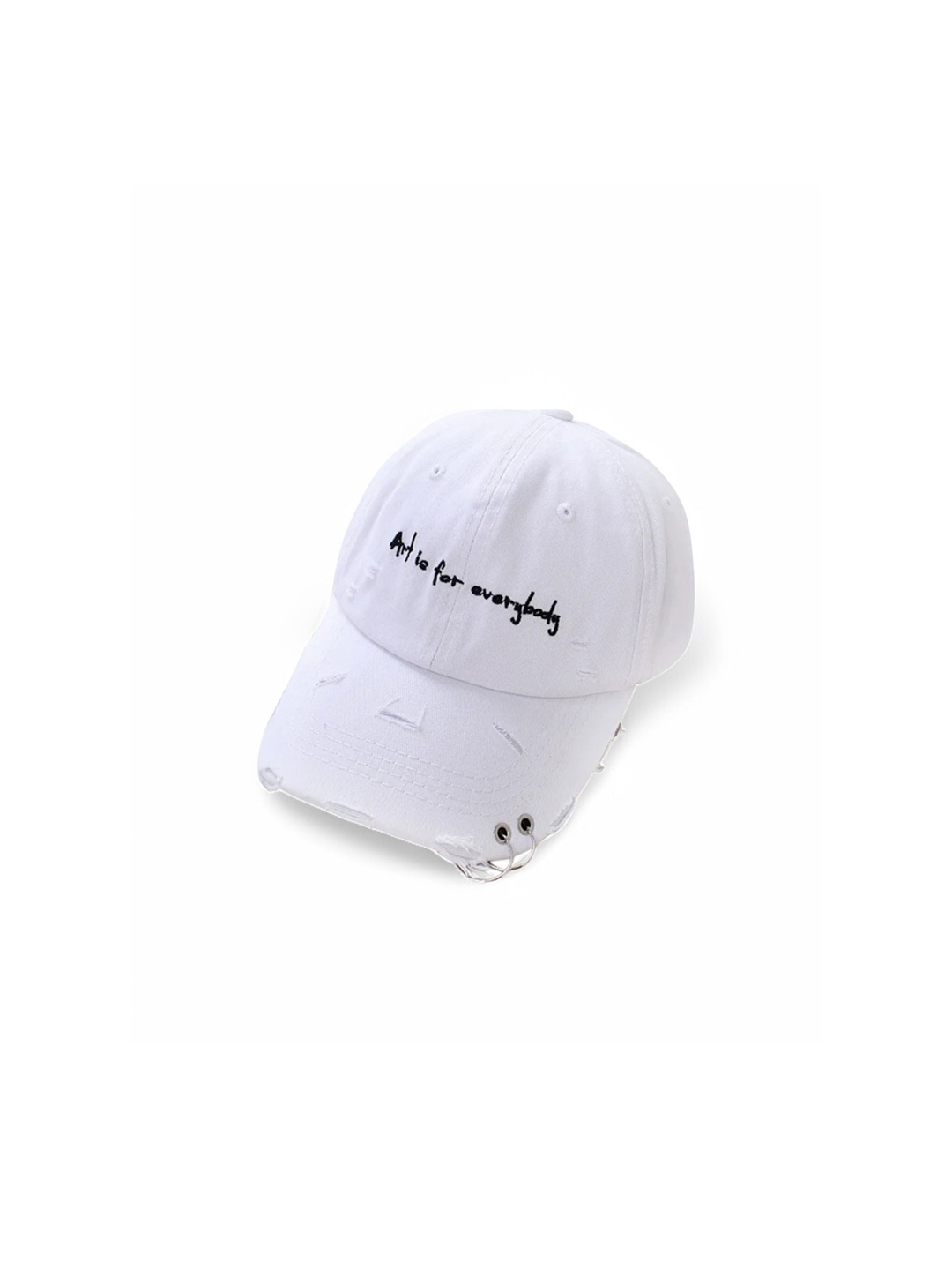 

The Sea Horse Men Embroidered Pure Cotton Baseball Cap, White