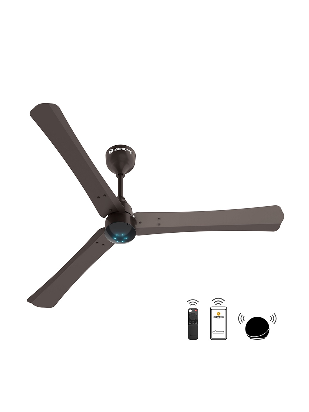 

Atomberg Technologies Renesa Smart+ 1200 Earth Brown Remote Controlled 3 Blades Ceiling F