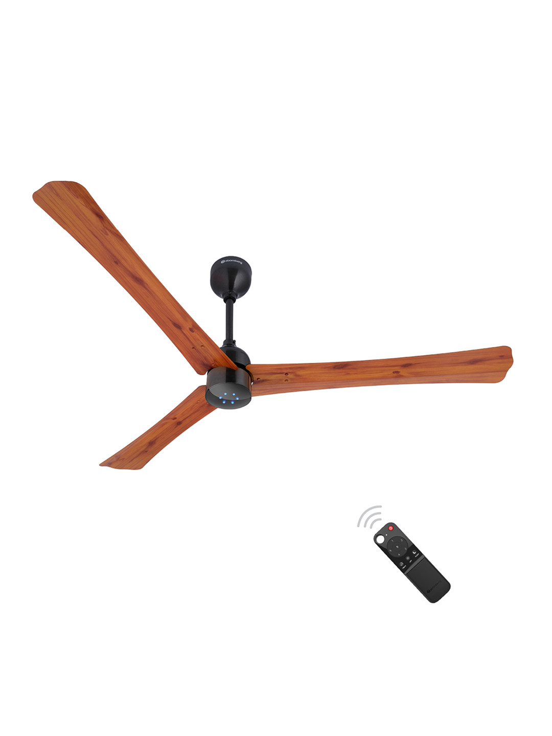 

Atomberg Technologies Renesa+ 1400 Golden Oakwood Remote Controlled 3 Blades Ceiling Fan, Brown