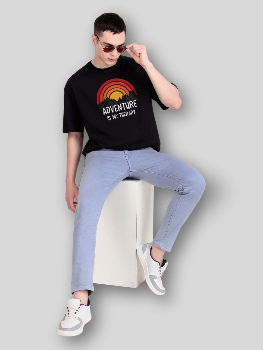 

FLYIND VOGUE OUTFIT Men Printed Tropical Bio Finish T-shirt, Black