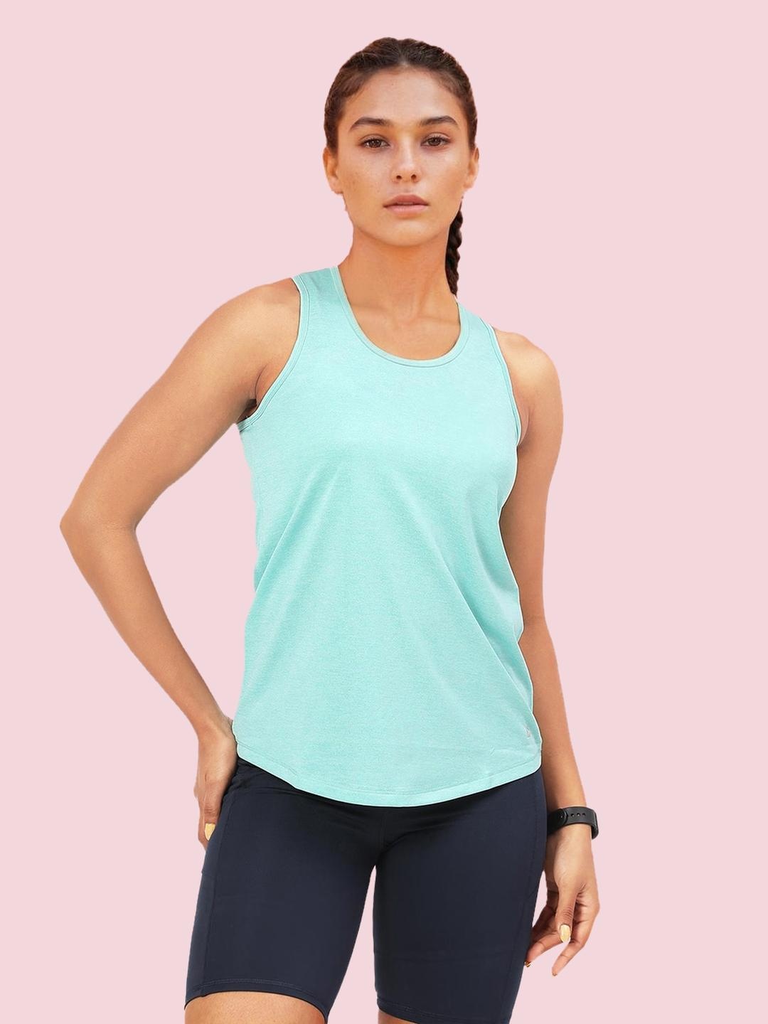 

Enamor Women Antimicrobial Slim Fit T-shirt, Blue