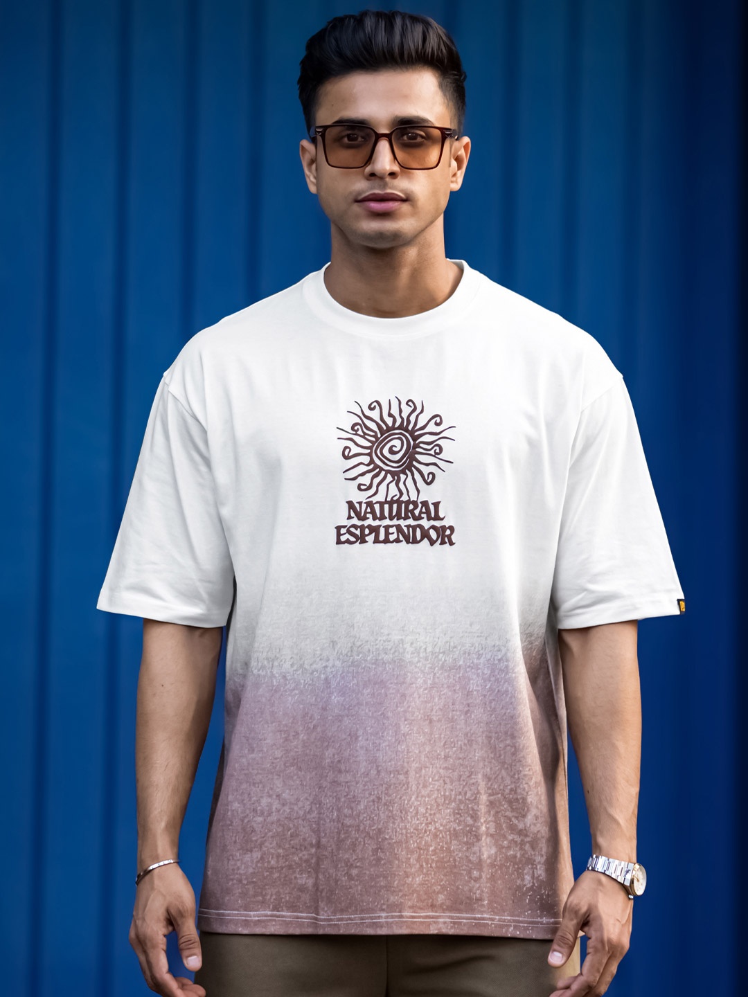 

Maniac Men Typography Printed T-shirt, Off white