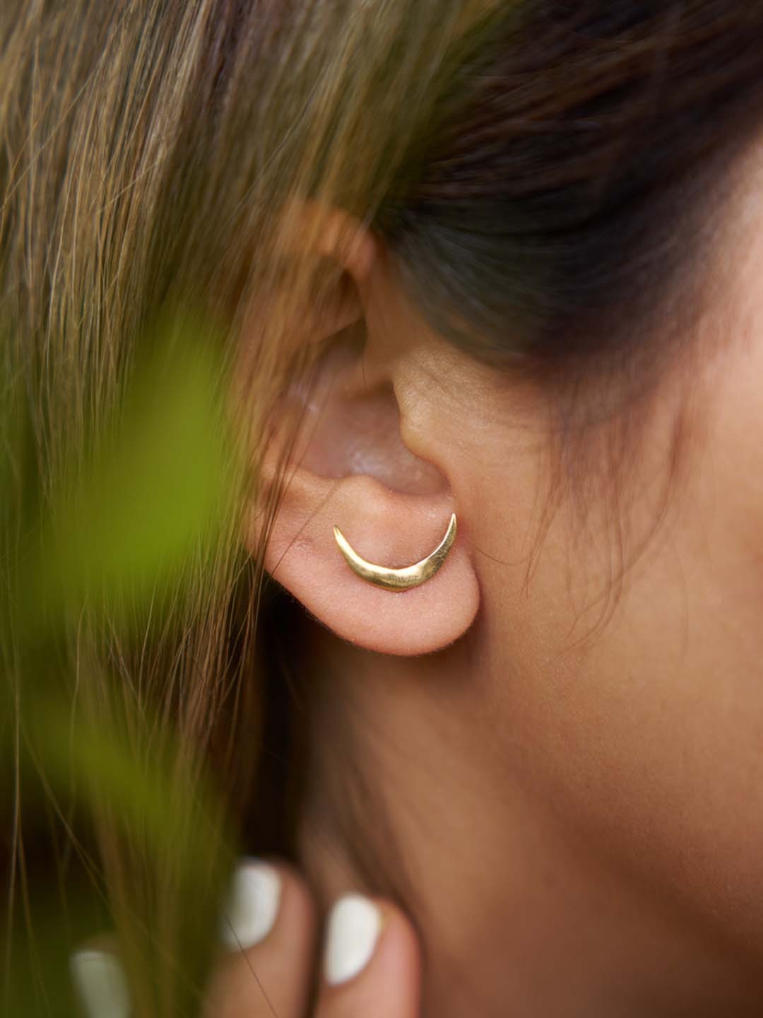 

Soul Works Contemporary Studs Earrings, Gold