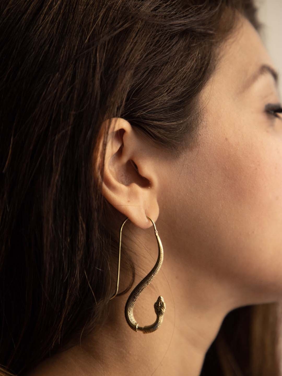

Soul Works Contemporary Drop Earrings, Gold