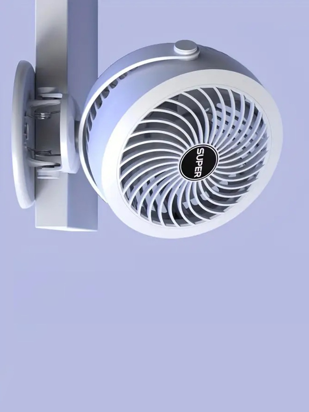 

Sasimo Purple Portable and Rechargable 3 Blades Table Fan, White