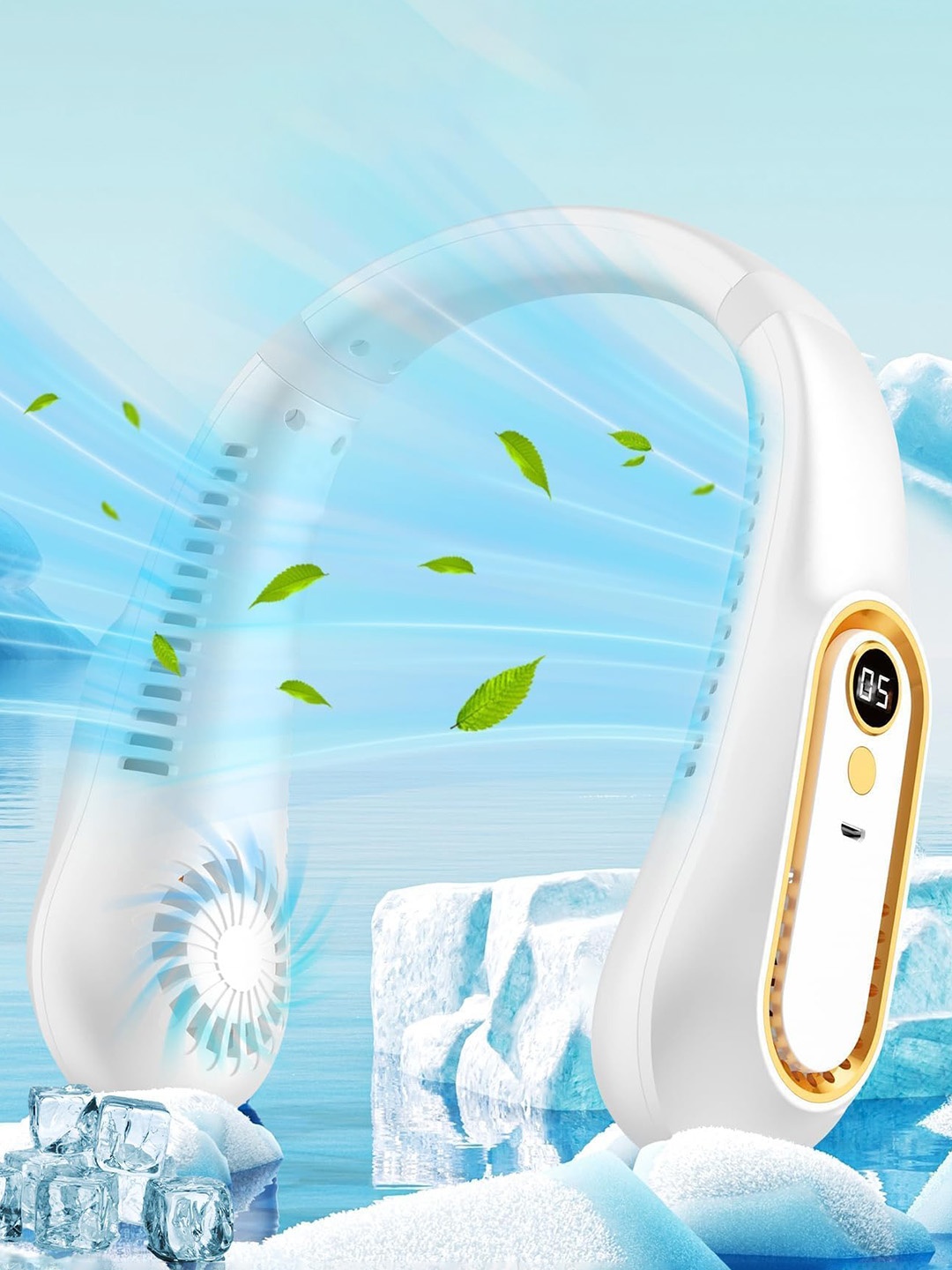 

Sasimo White Portable & Rechargable 3 Blades Fan