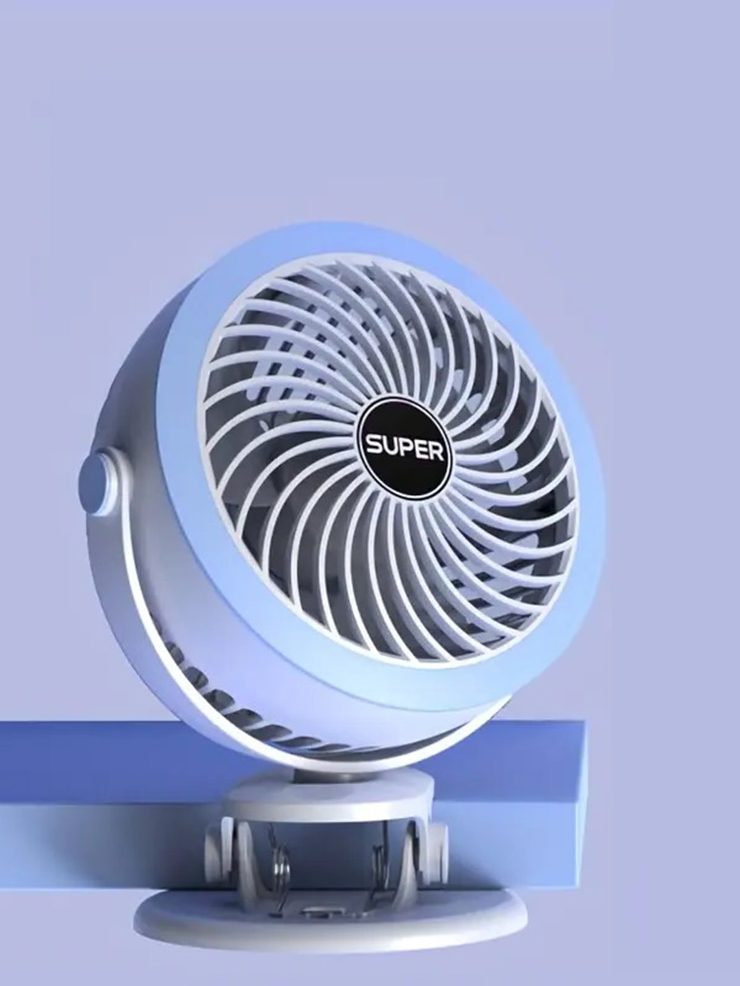 

Sasimo Blue Portable and Rechargable 3 Blades Table Fan
