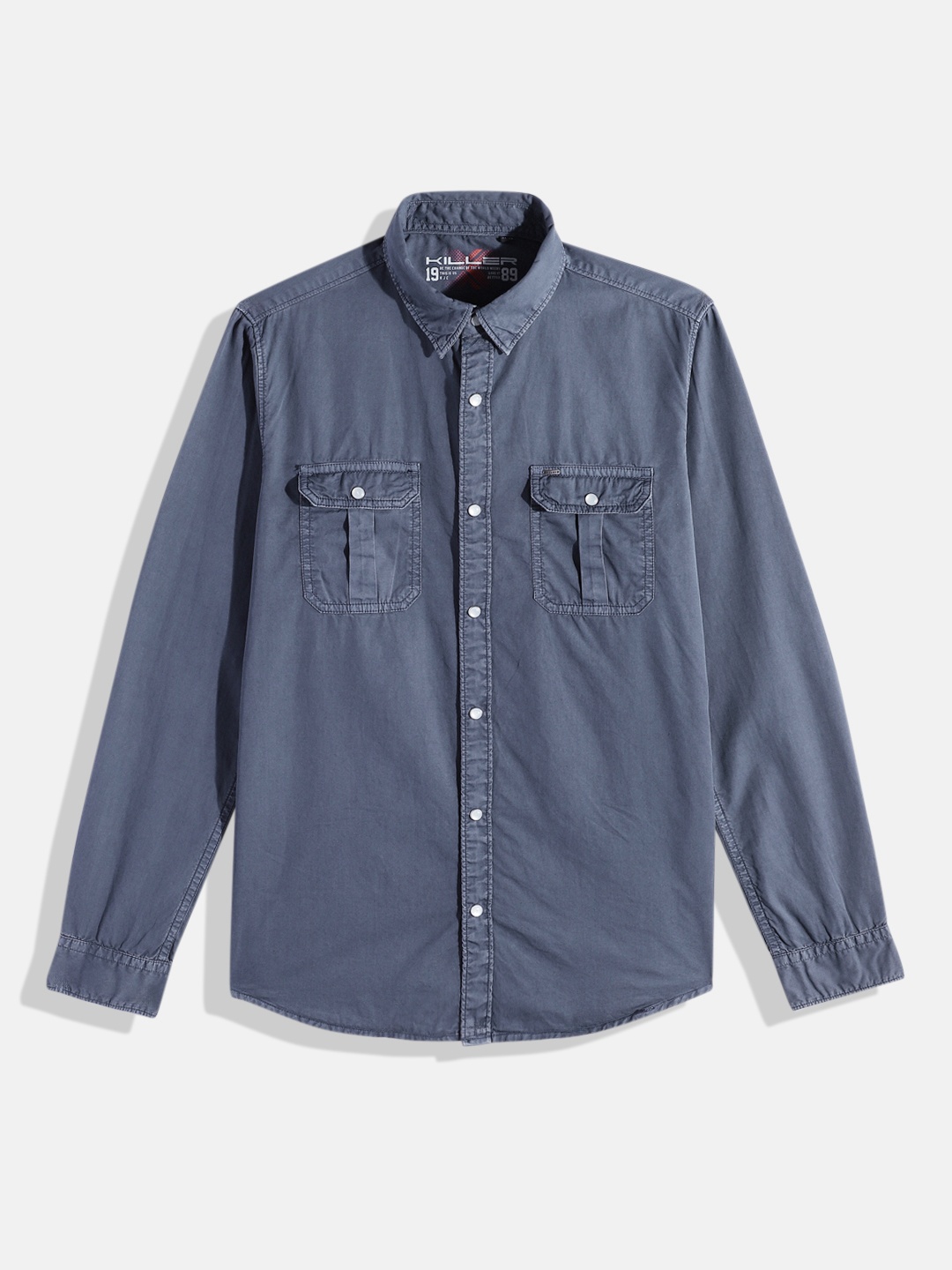 

JUNIOR KILLER Boys Pure Cotton Casual Shirt, Blue