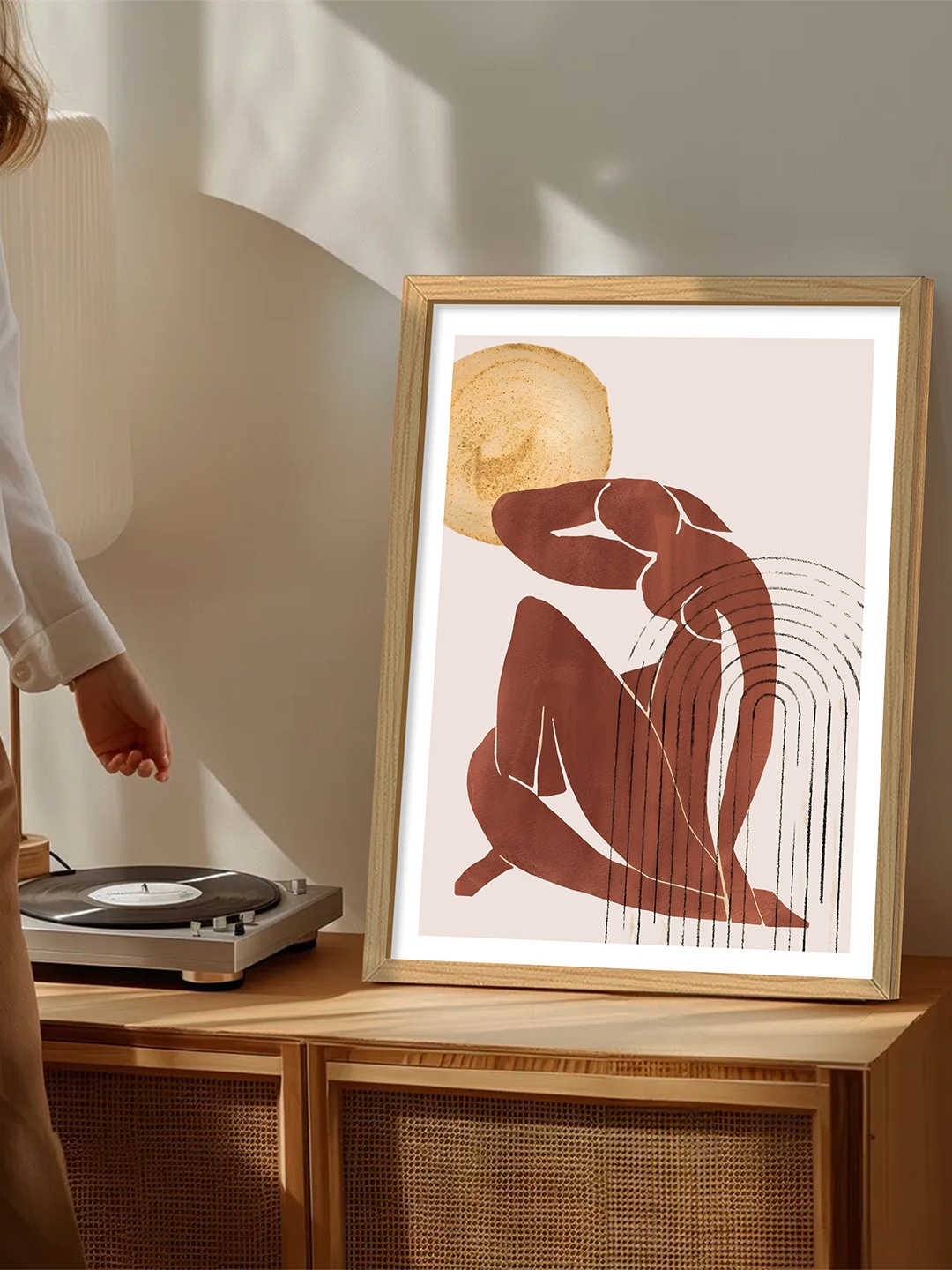 

Art Street Beige & Brown 1 Piece Synthetic Wood Other Table Top Paintings