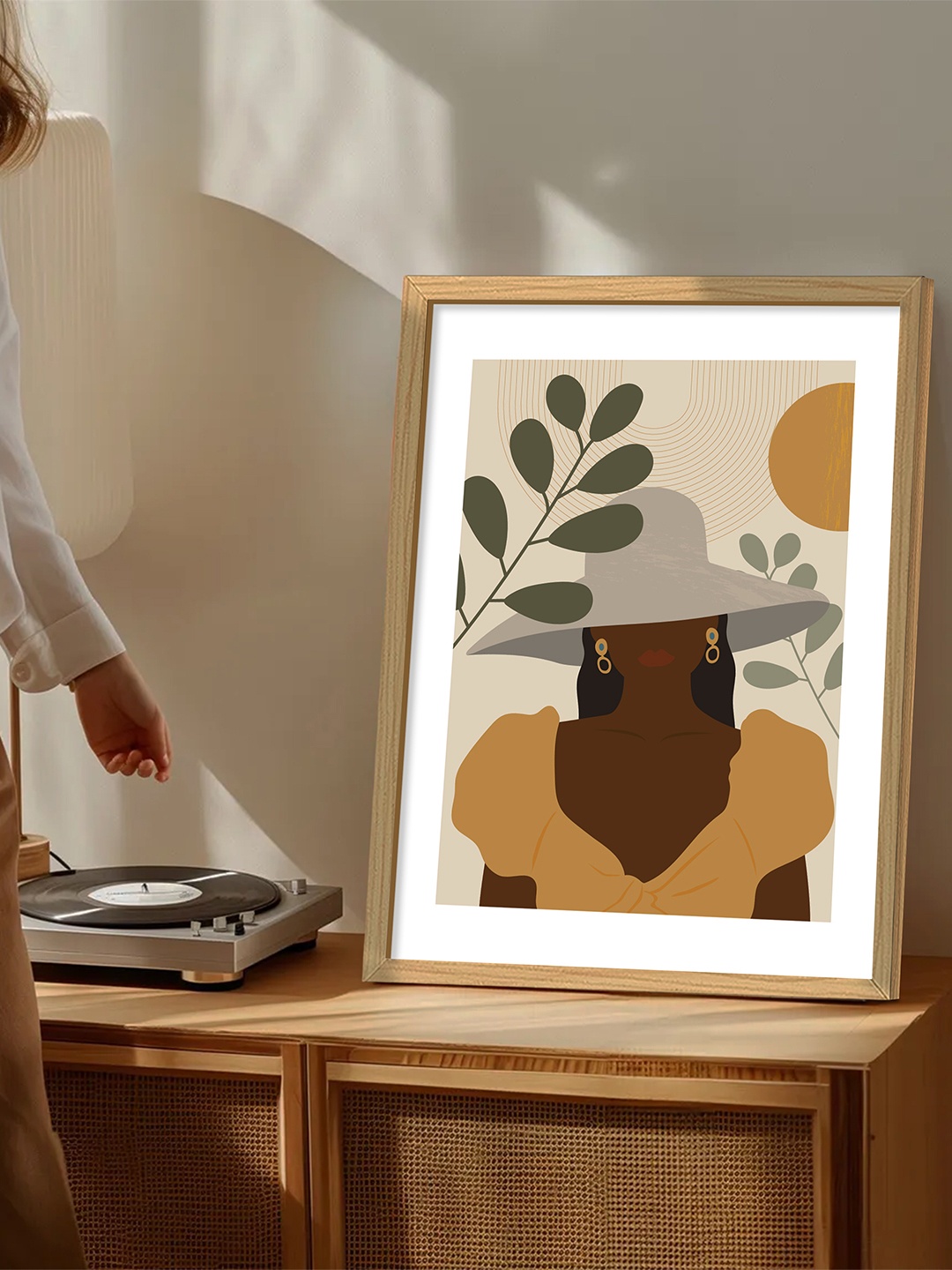 

Art Street Beige & Brown 1 Piece Synthetic Wood Abstract Table Top Paintings
