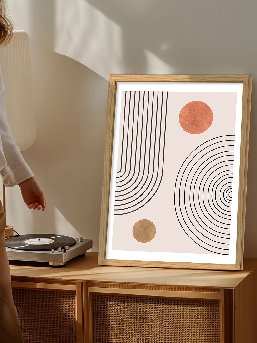 

Art Street Beige & White 1 Piece Synthetic Wood Other Table Top Paintings