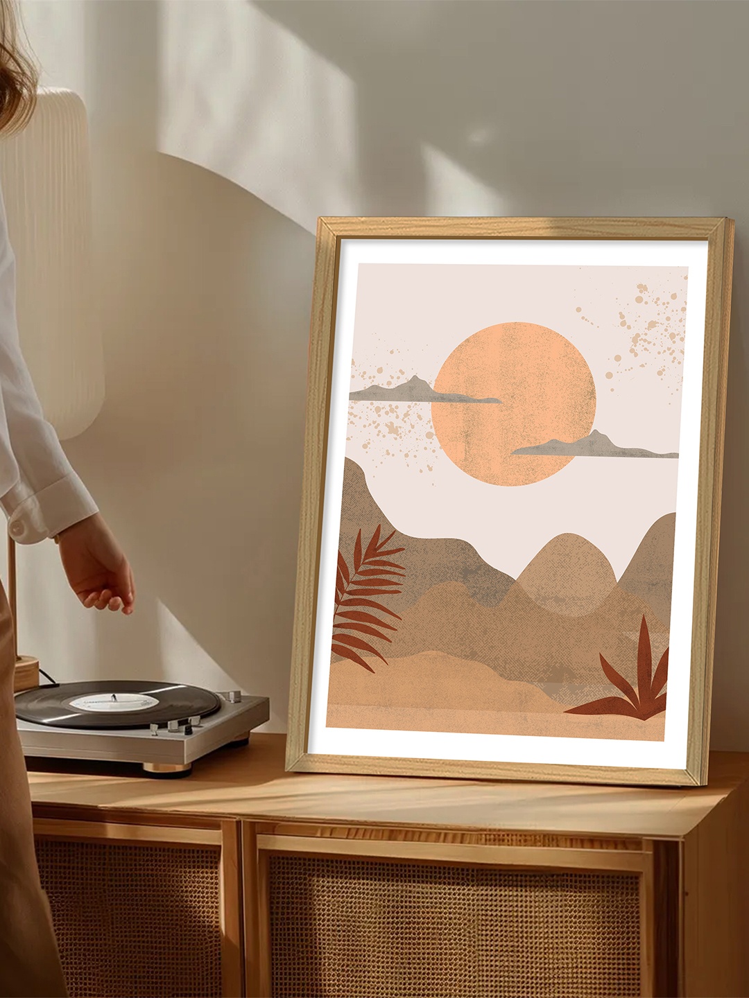 

Art Street Beige & Brown 1 Piece Synthetic Wood Other Table Top Paintings