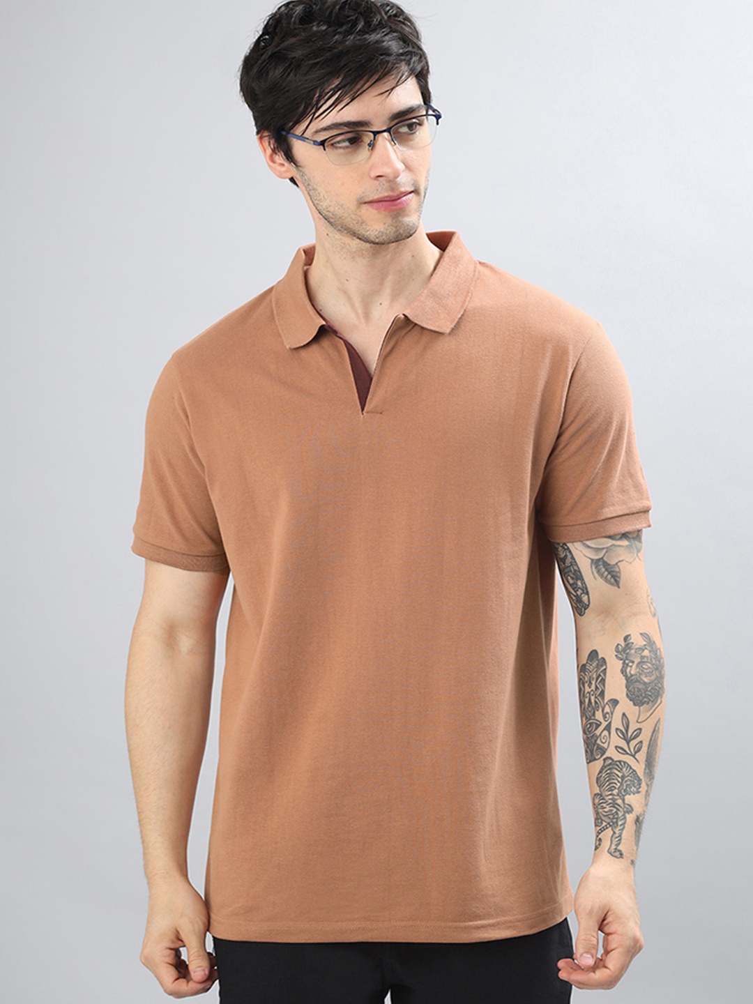 

Wear Your Opinion Men Polo Collar T-shirt, Bronze