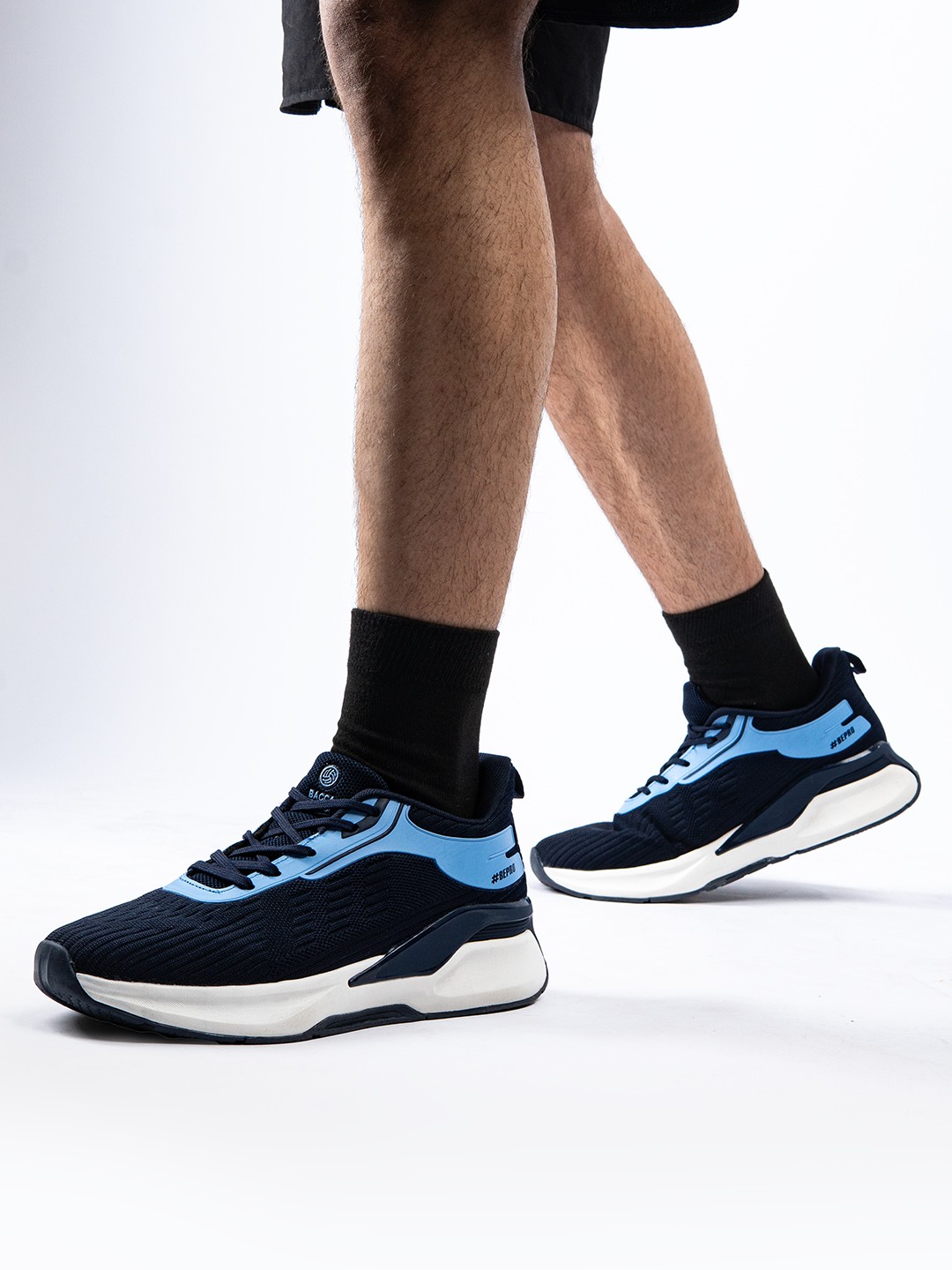 

bacca bucci Men Mesh Running Shoes, Navy blue