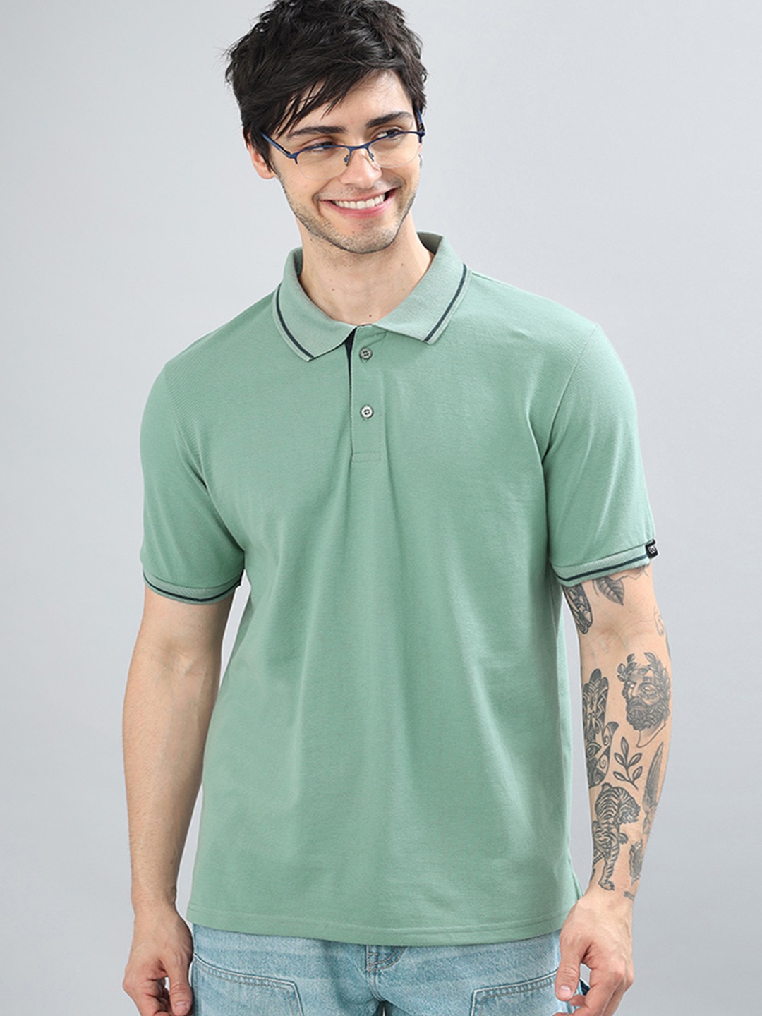 

Wear Your Opinion Men Polo Collar T-shirt, Sea green