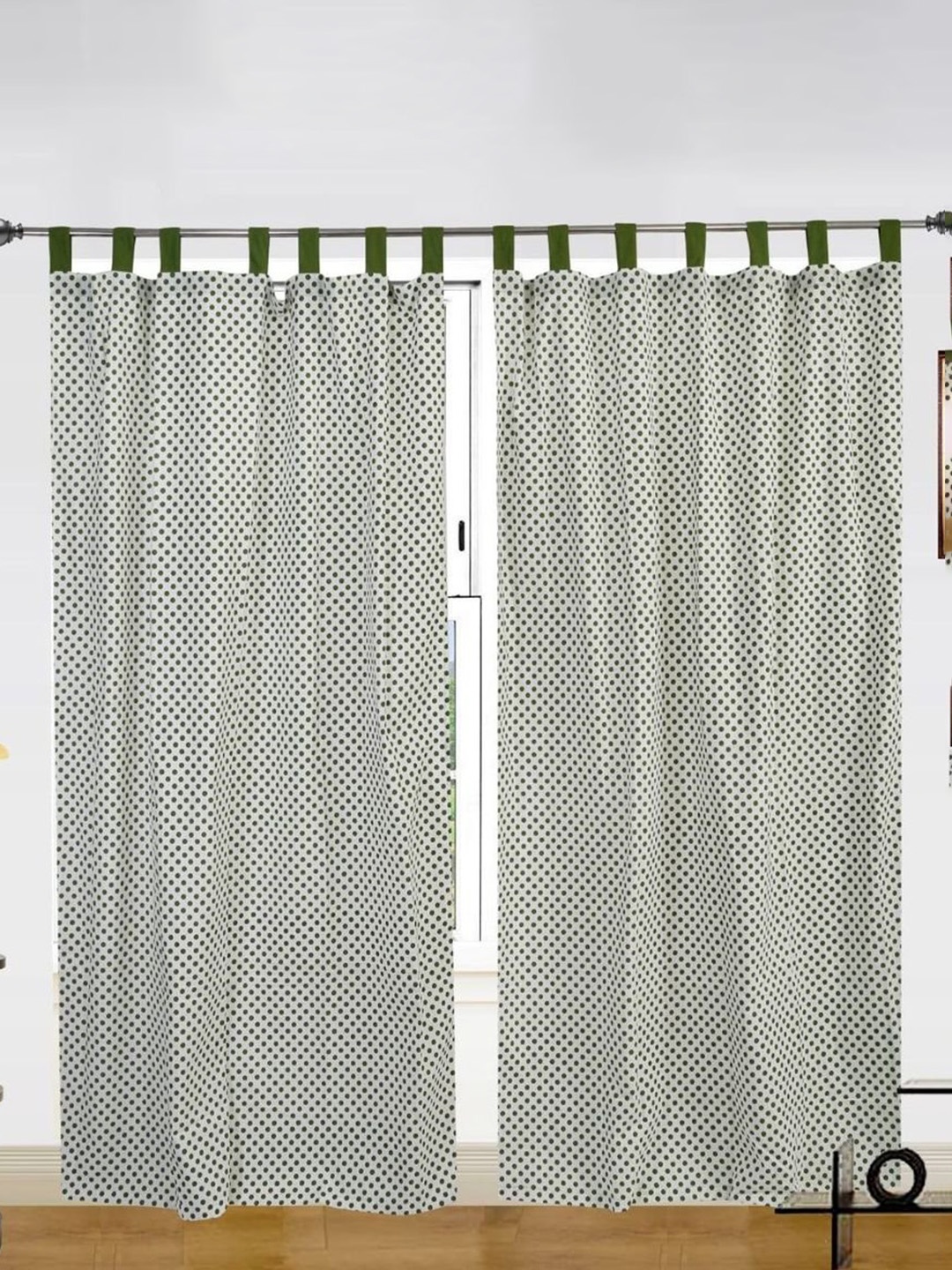 

Dekor World Multicoloured Set of 2 Long Door Curtain, Multi
