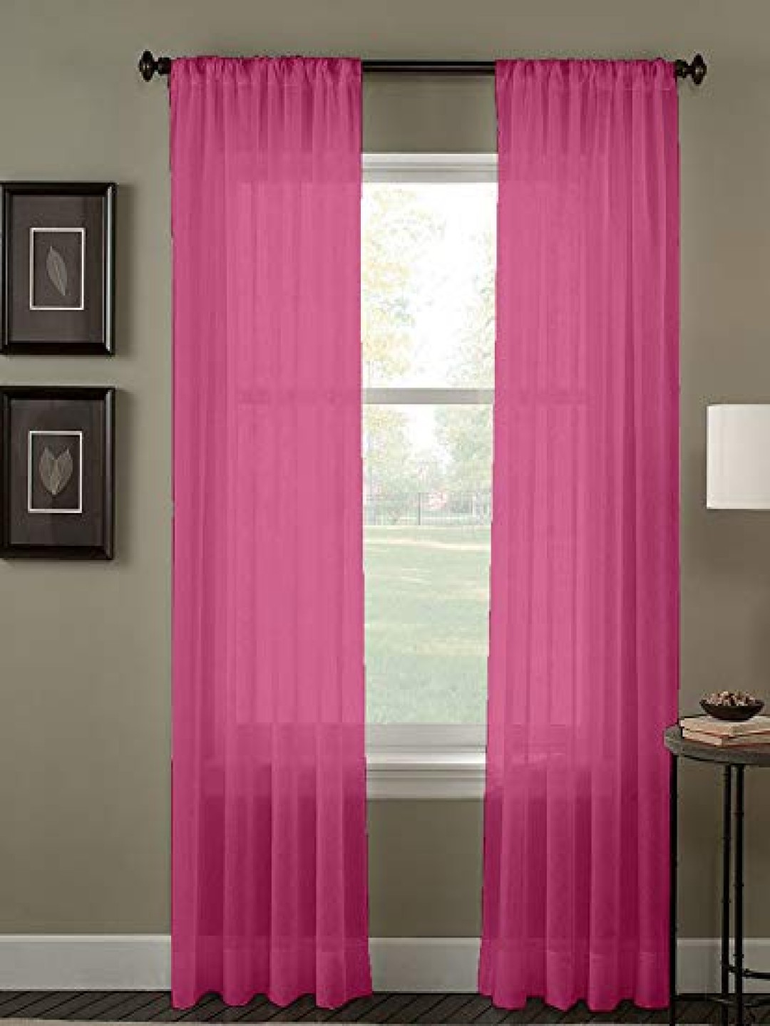 

Dekor World Multicoloured Set of 2 Sheer Door Curtain, Multi