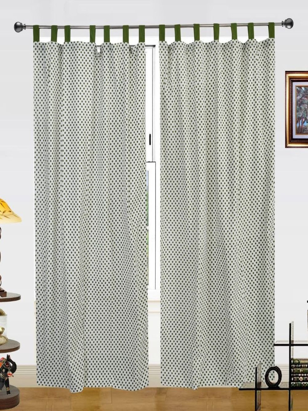 

Dekor World Multicoloured Set of 2 Window Curtain, Multi