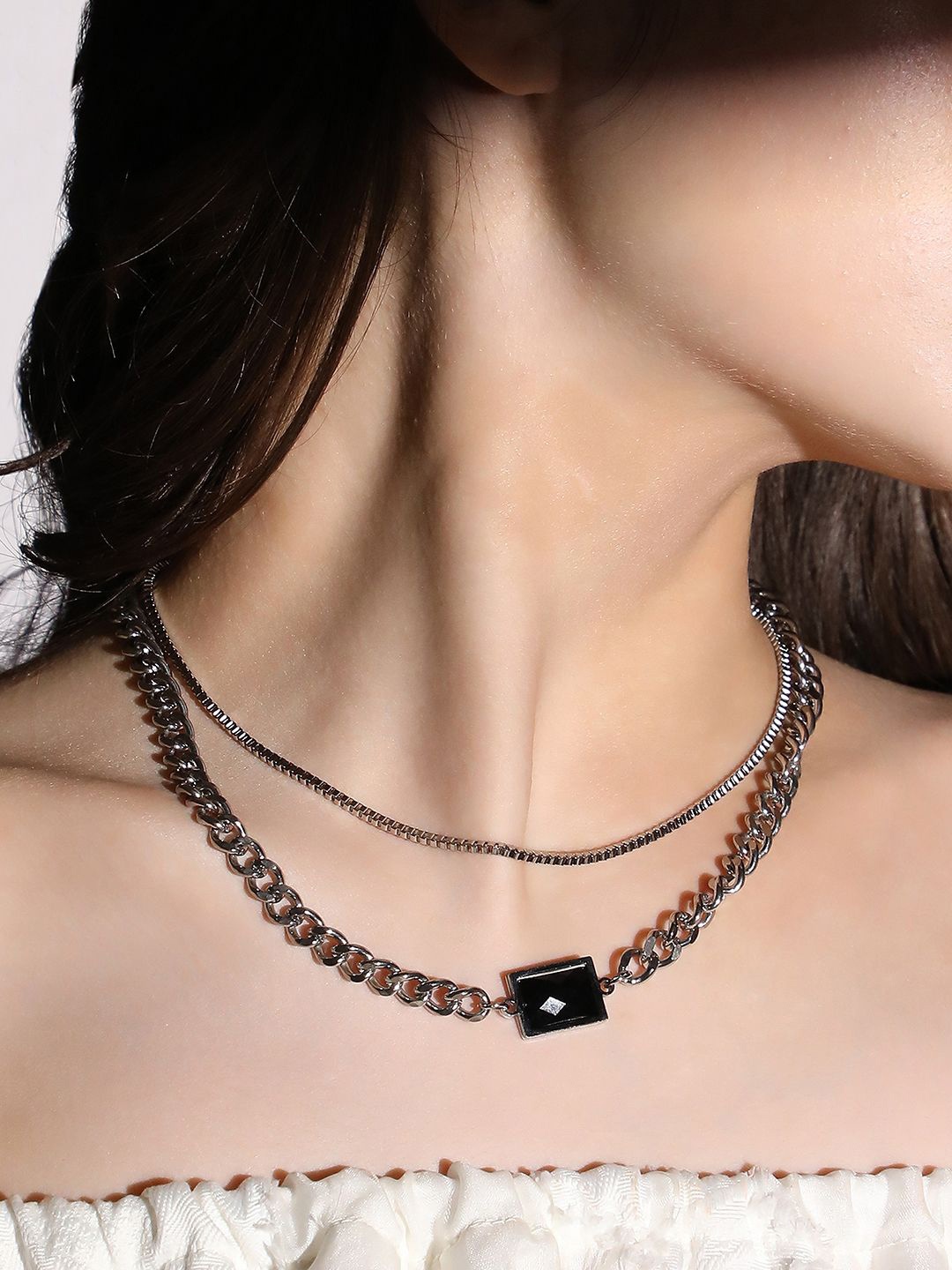 

SOHI Silver-Plated Chain
