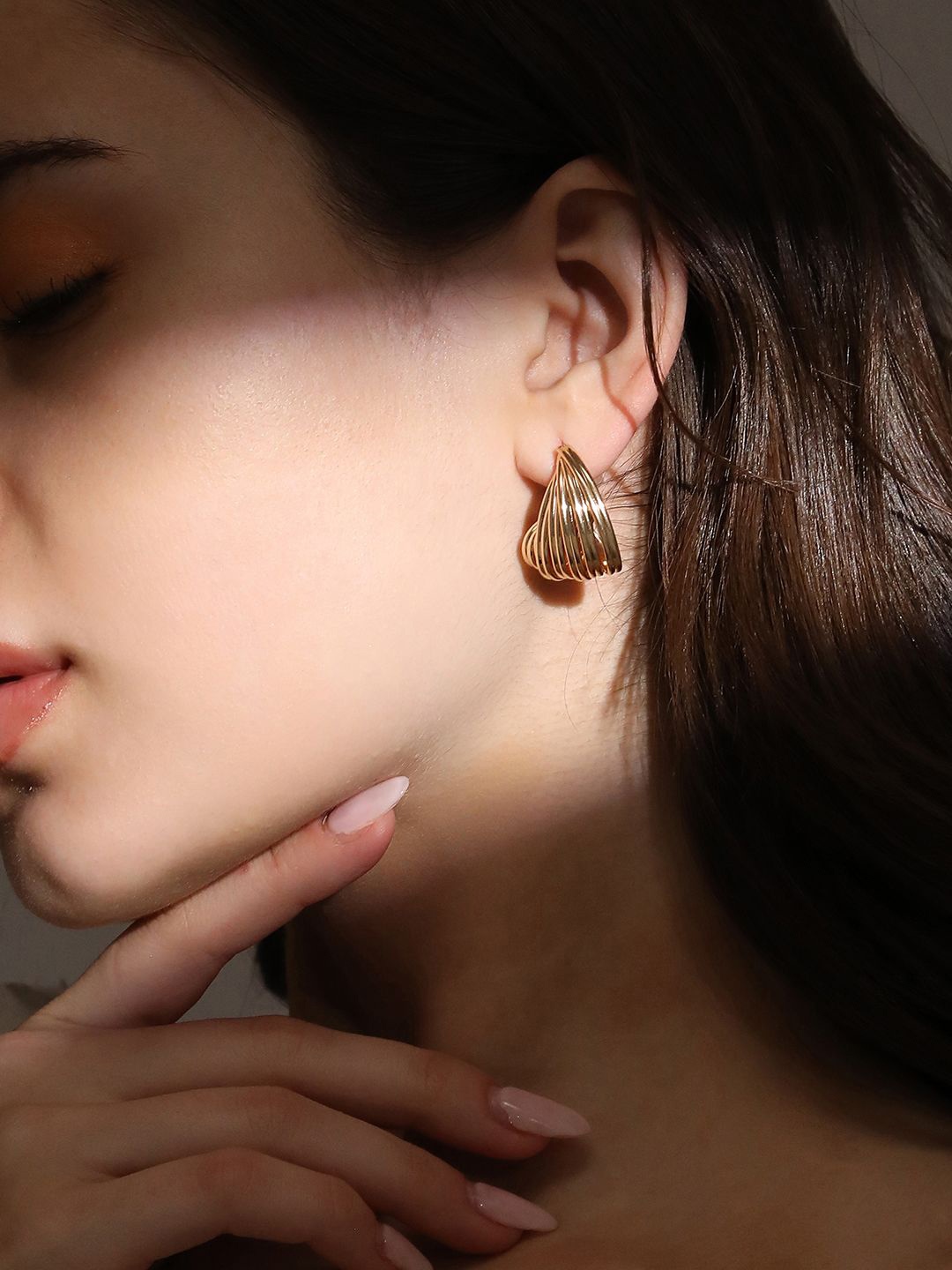 

SOHI Contemporary Drop Earrings, Gold