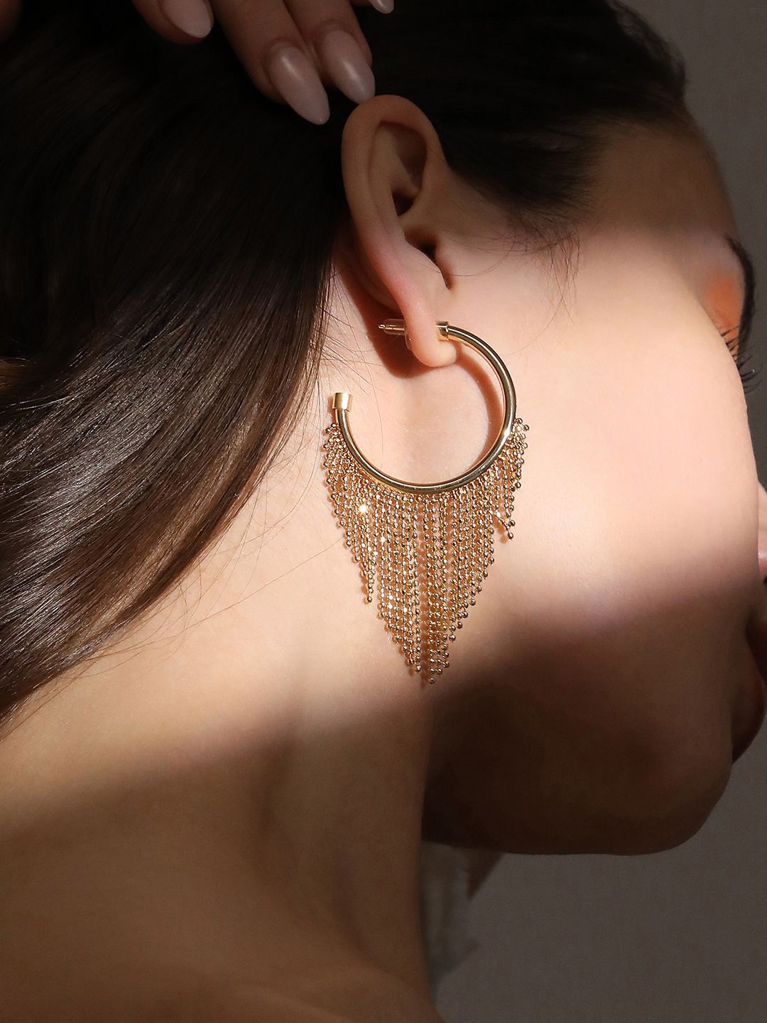 

SOHI Contemporary Hoop Earrings, Gold