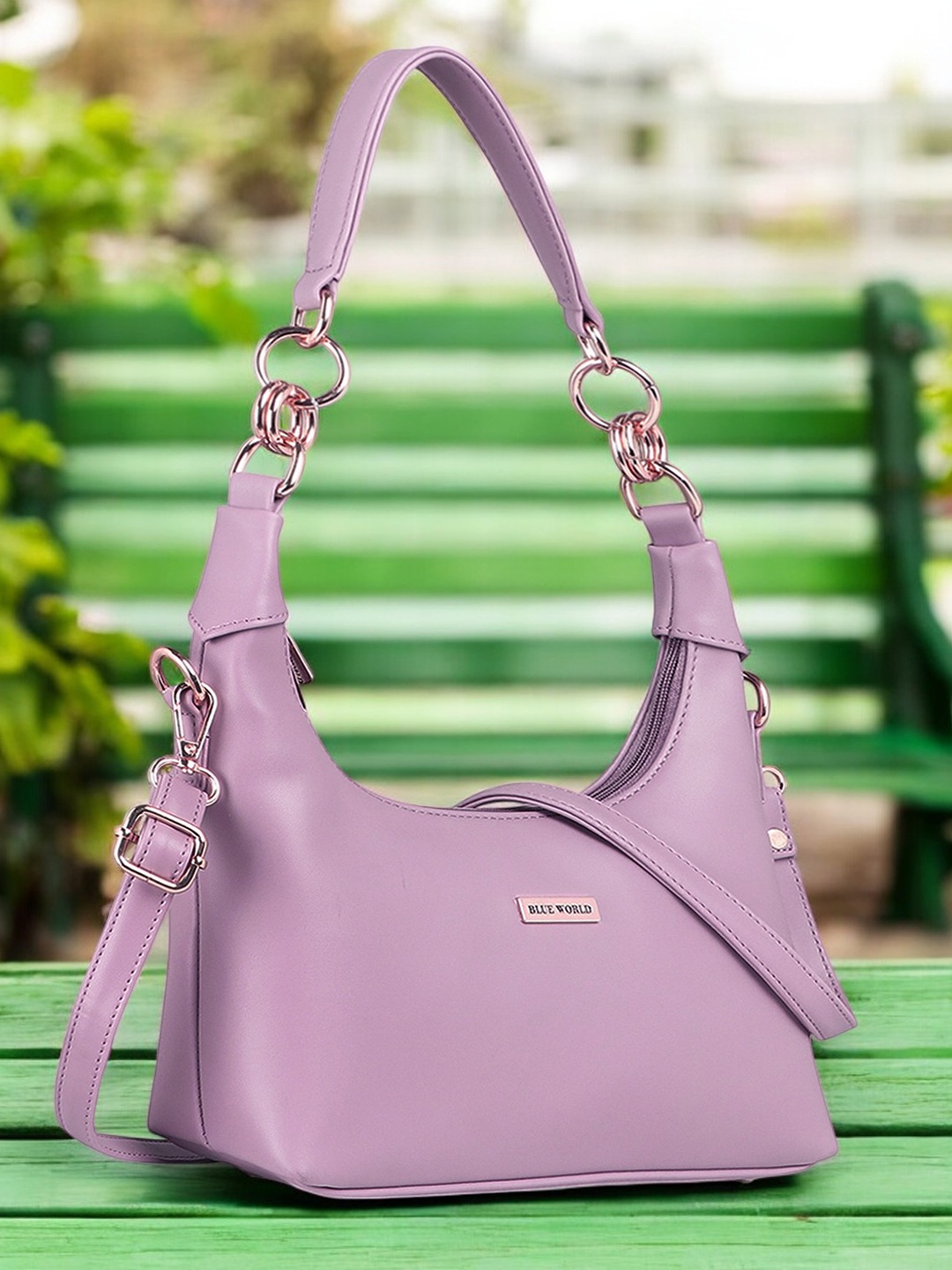 

BLUE WORLD PU Sling Bag, Peach