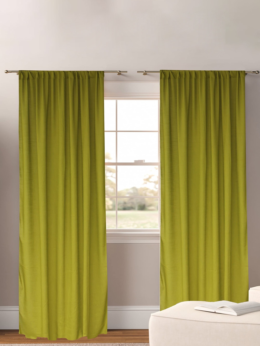 

Dekor World Multicoloured Set of 2 Sheer Long Door Curtain, Multi