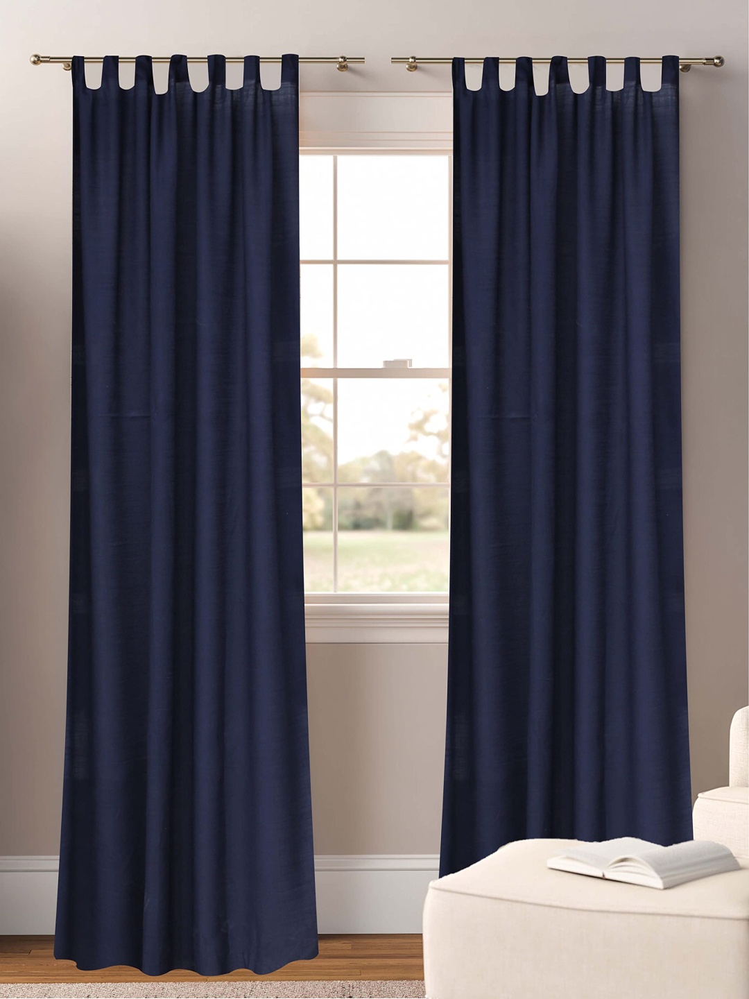 

Dekor World Multicoloured Set of 2 Sheer Door Curtain, Multi