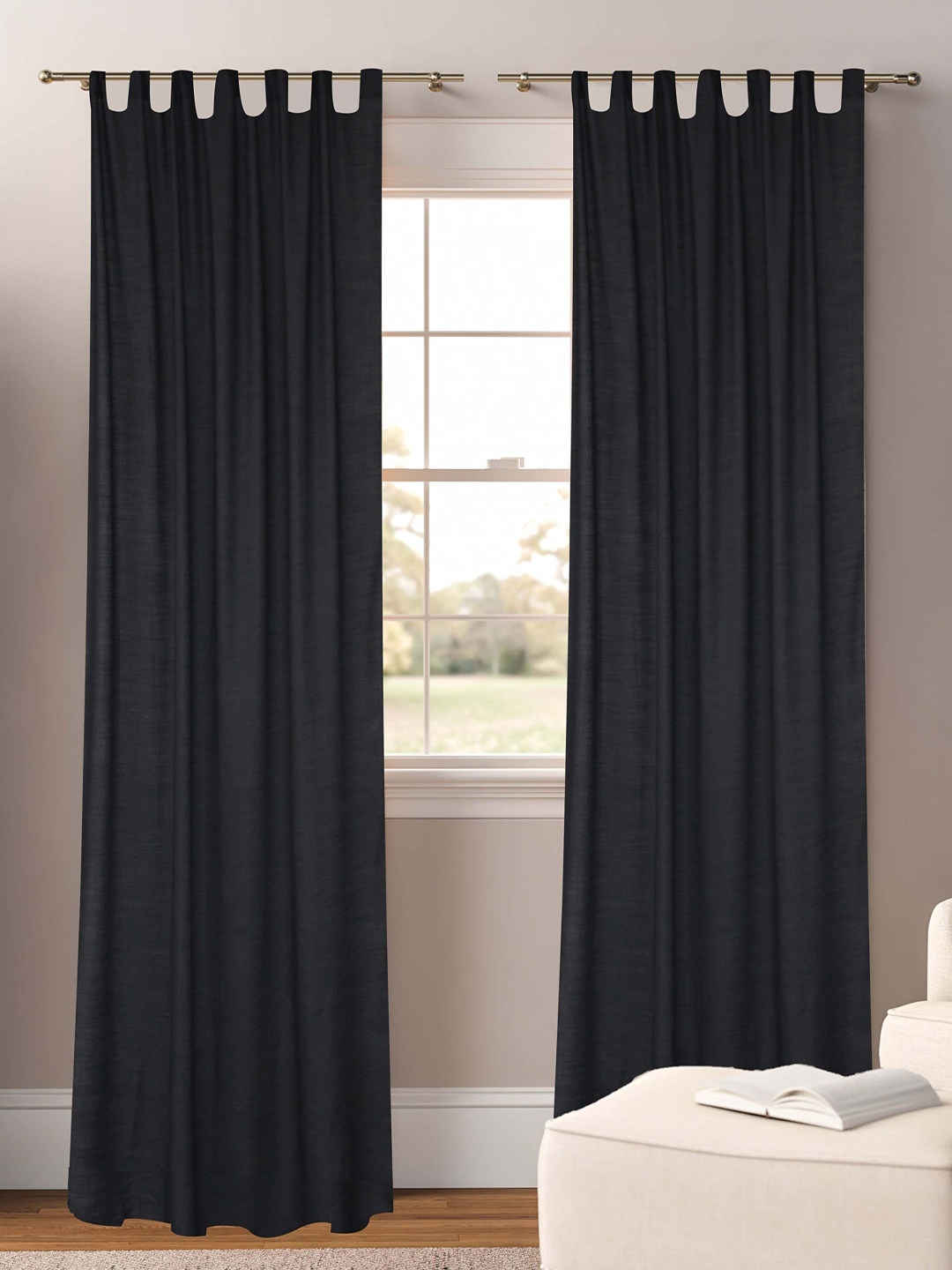 

Dekor World Multicoloured Set of 2 Sheer Long Door Curtain, Multi