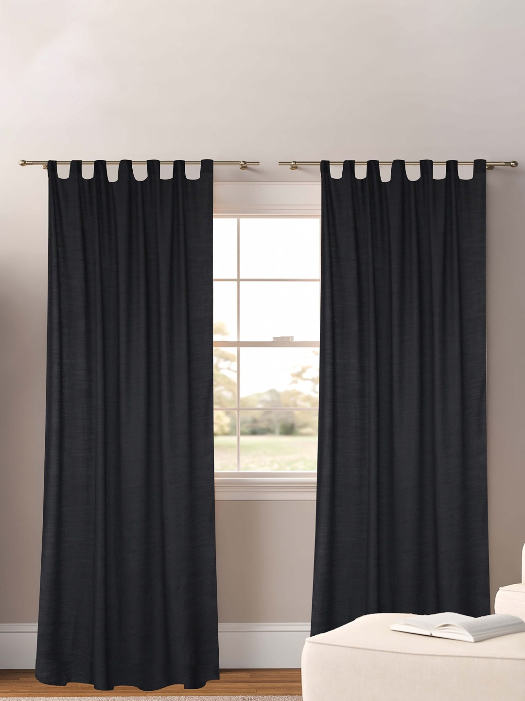 

Dekor World Multicoloured Set of 2 Sheer Window Curtain, Multi