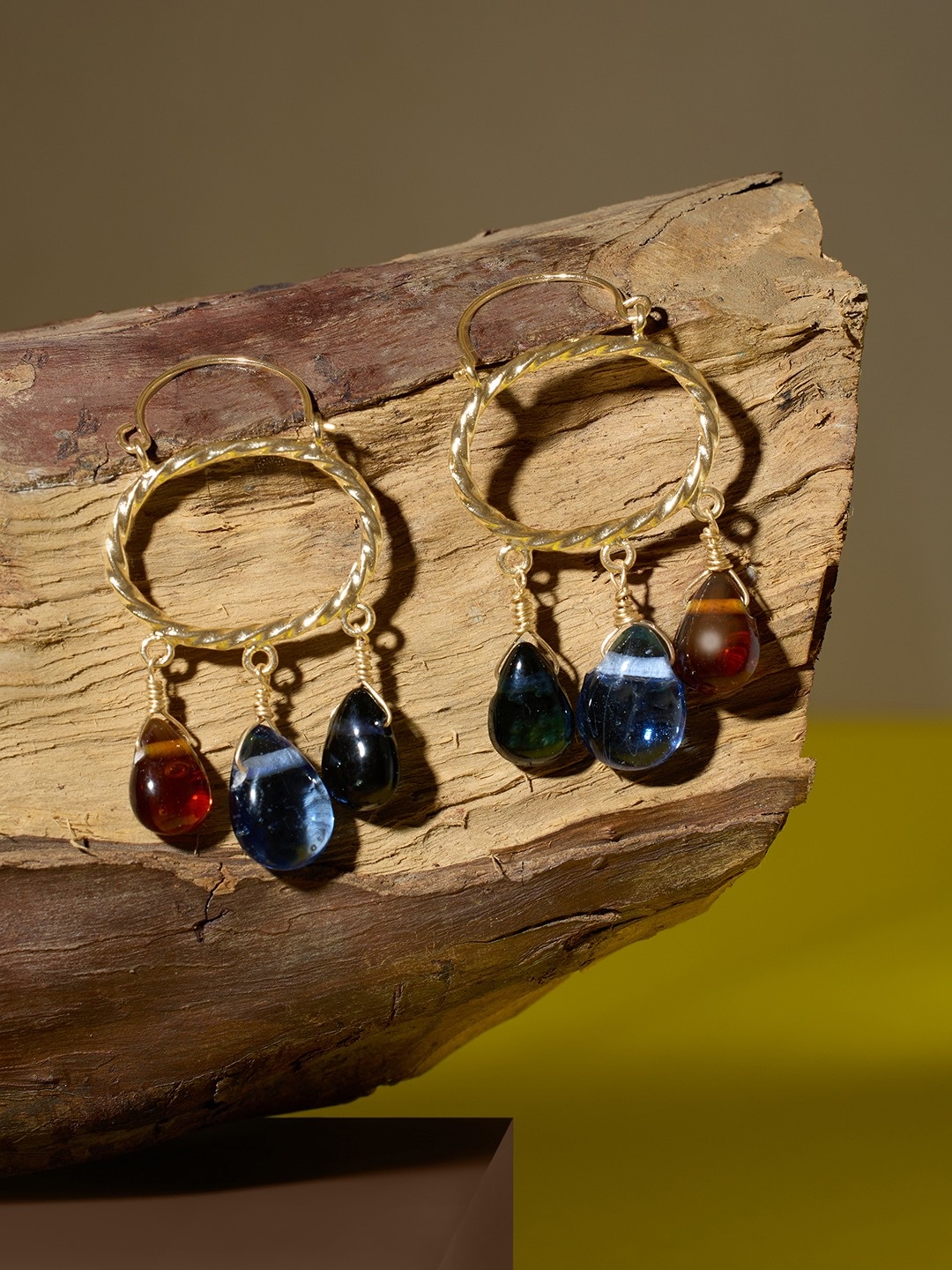 

Zaveri Pearls Contemporary Hoop Earrings, Multi