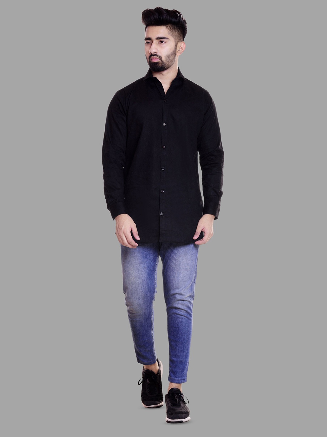

HANDICRAFT PALACE Men Opaque Casual Shirt, Black