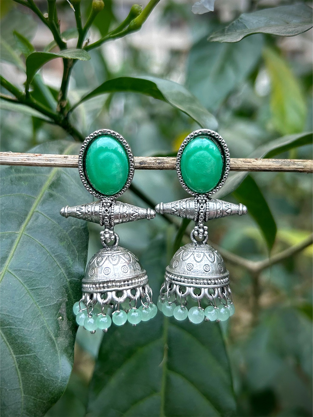inc63-for elites Contemporary Studs Earrings, Silver