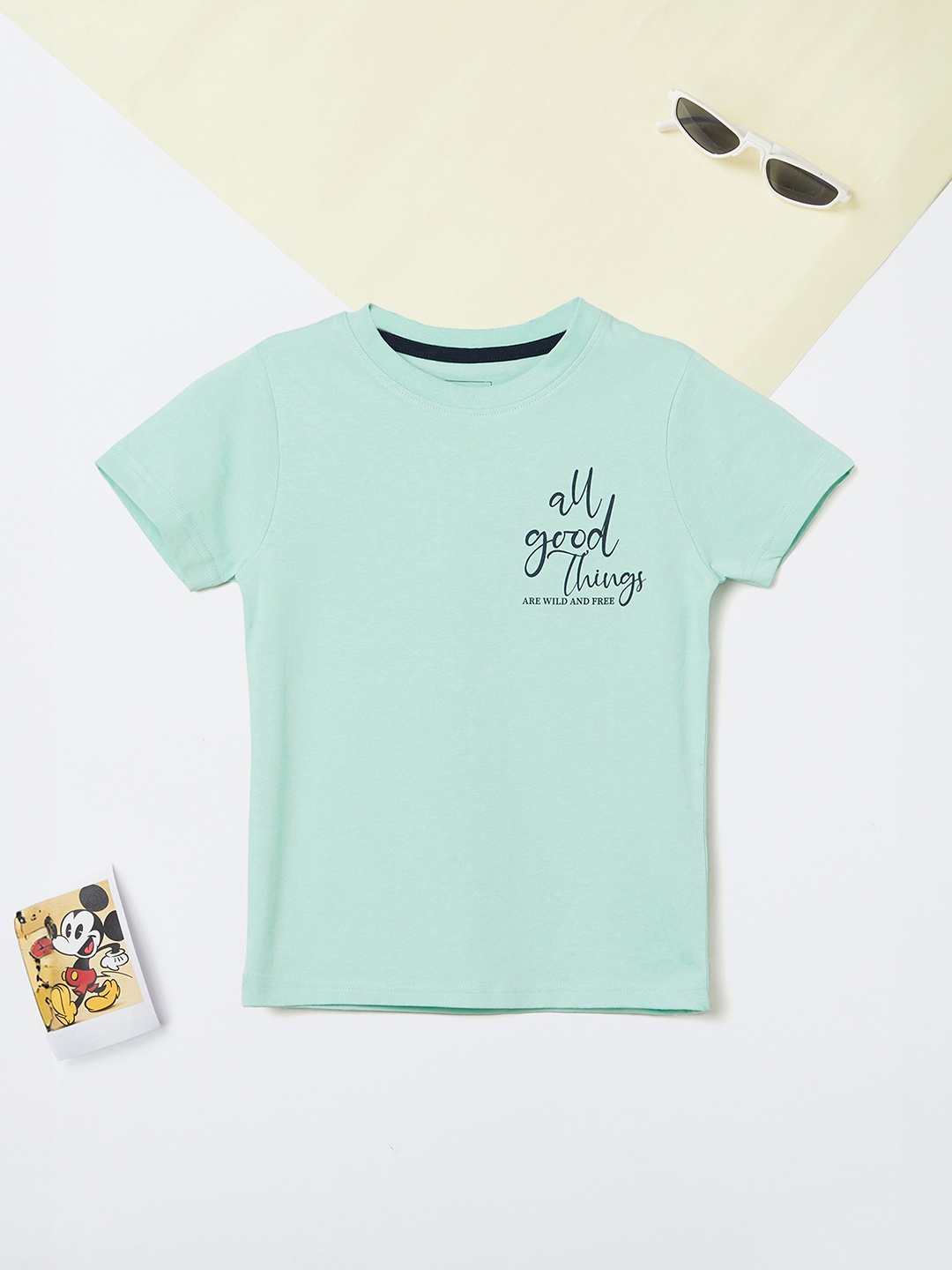 

max Boys Typography Applique T-shirt, Blue