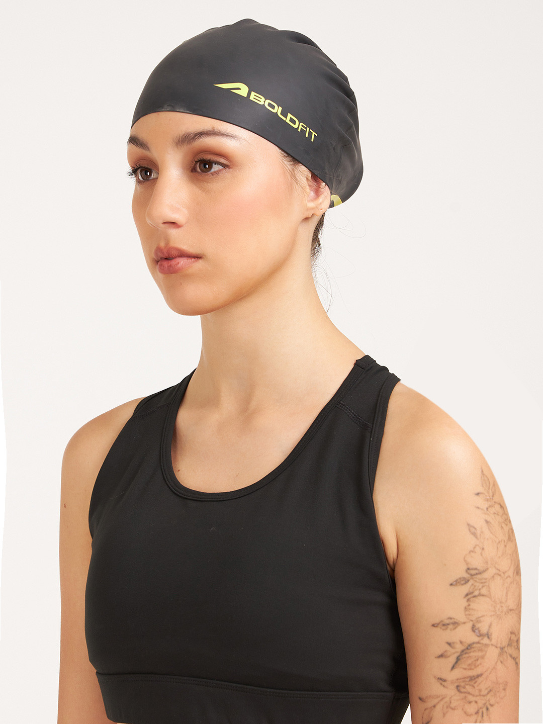 BOLDFIT Unisex Silicone Swim Head Cap