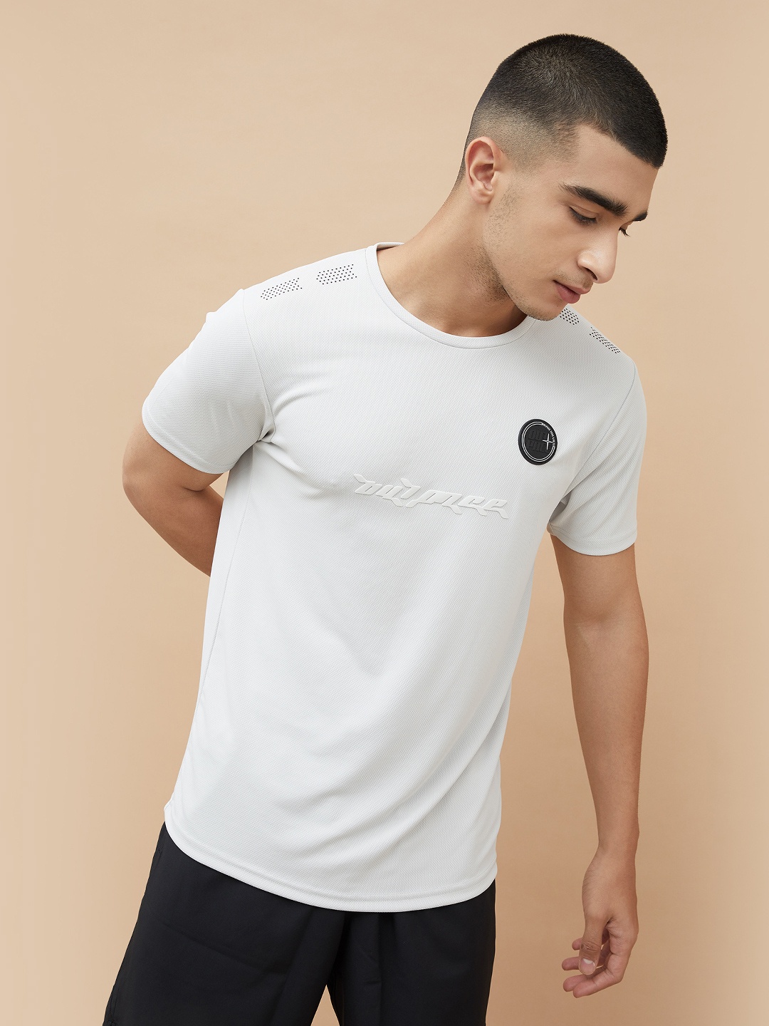 

Fame Forever by Lifestyle Men Printed Applique T-shirt, Grey