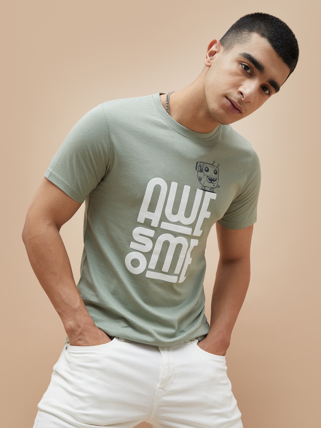 Fame Forever by Lifestyle Men Typography Printed T-shirt, Grey