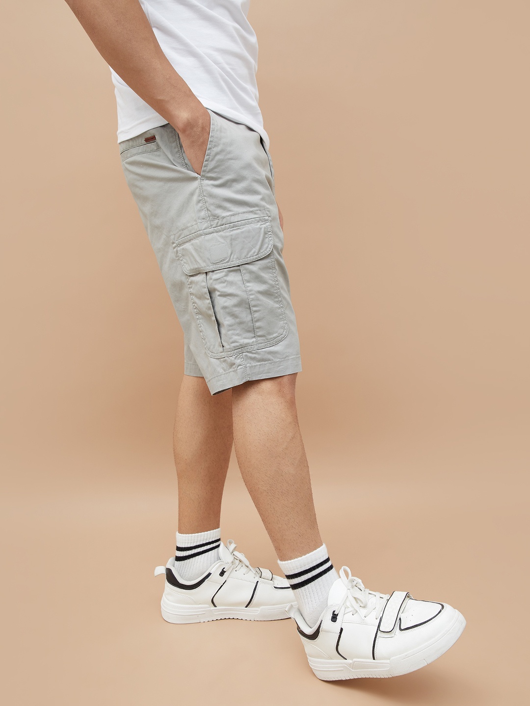 

Fame Forever by Lifestyle Men Denim Shorts, Grey