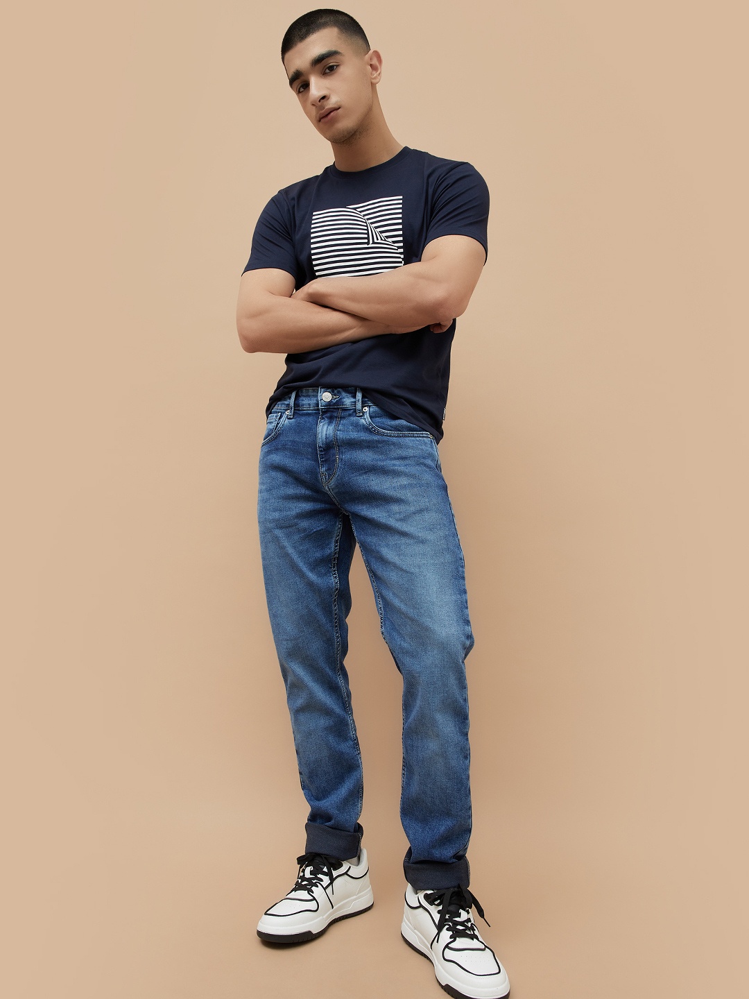

Fame Forever by Lifestyle Men Slim Fit Light Fade Jeans, Blue