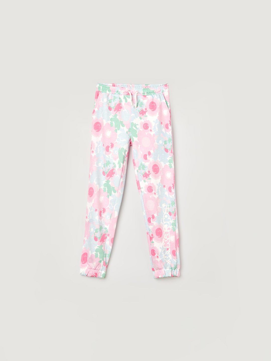 

Kappa Girls Tie & Dye Printed Cotton Joggers, Pink