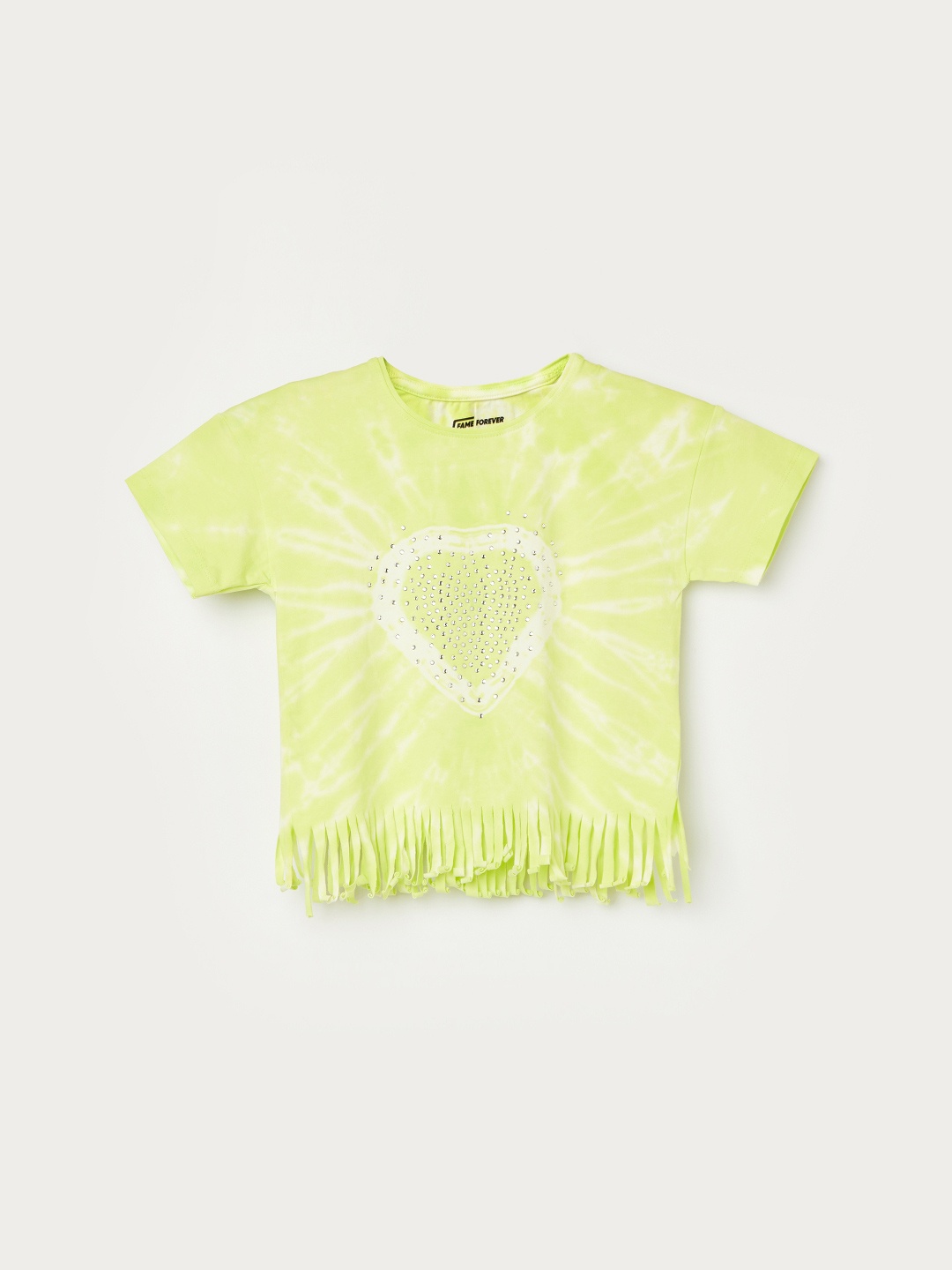 

Fame Forever by Lifestyle Girls Printed T-shirt, Yellow